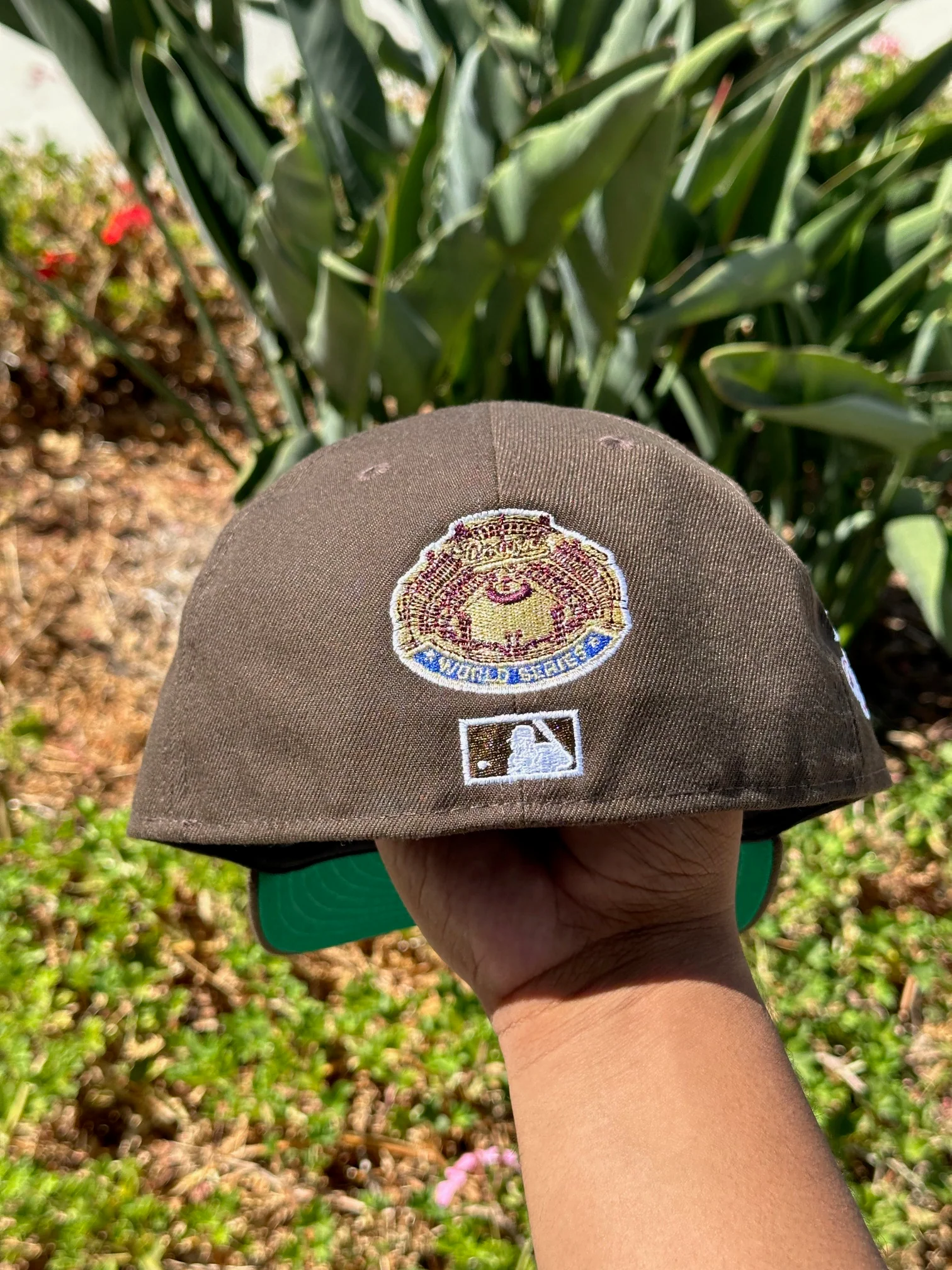 NEW ERA EXCLUSIVE 59FIFTY WALNUT LOS ANGELES DODGERS W/ WORLD SERIES EMBROIDERY PATCHES - Image 7