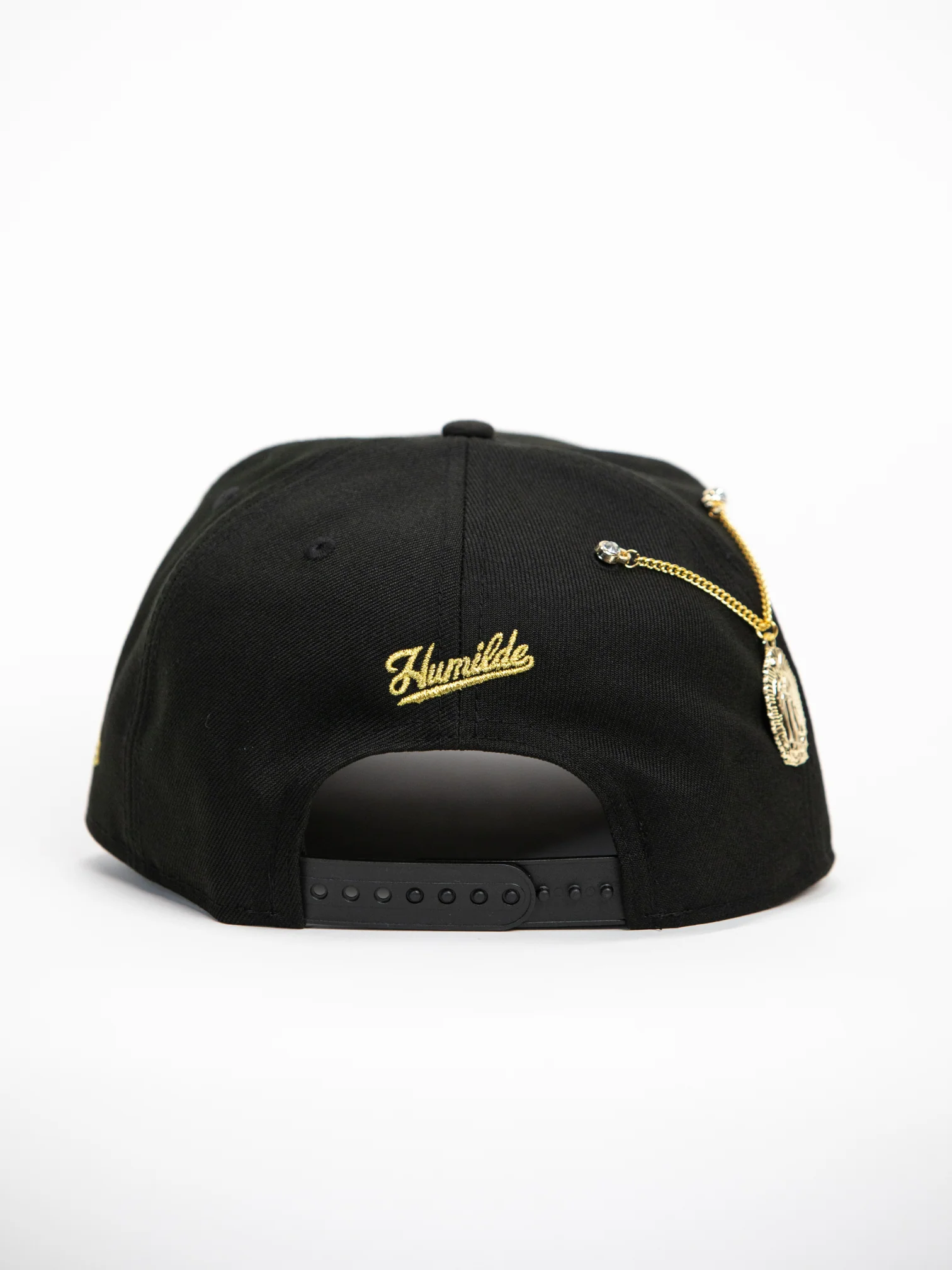 NEW* "RANCHO HUMILDE x NEW ERA x CAP CITY" BLACK 9FIFTY A-FRAME W/ PRAYING HANDS & GREY UV *FREE ACCESSORY INCLUDED - Image 4